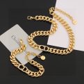 Dior vintage cd letter necklace bracelet