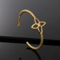 Louis Vuitton four-leaf clover open bracelet