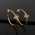 Louis Vuitton letter earrings