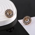 Gucci double G earrings genuine material