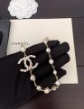 CHANEL Latest Style Round Diamond CC Pearl Necklace