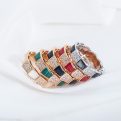 Bvlgari Narrow-Style Wide Serpenti Mother-of-Pearl Ring