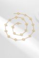 Van Cleef & Arpels Twenty-Flowers Carved Yellow Gold Necklace