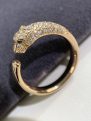 Cartier Parthere Series Half Diamond Leopard Ring